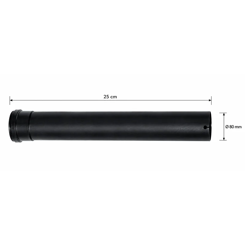 SMALBO Pellet Ø80 mm 25 cm Enamelled Steel Flue Pipe