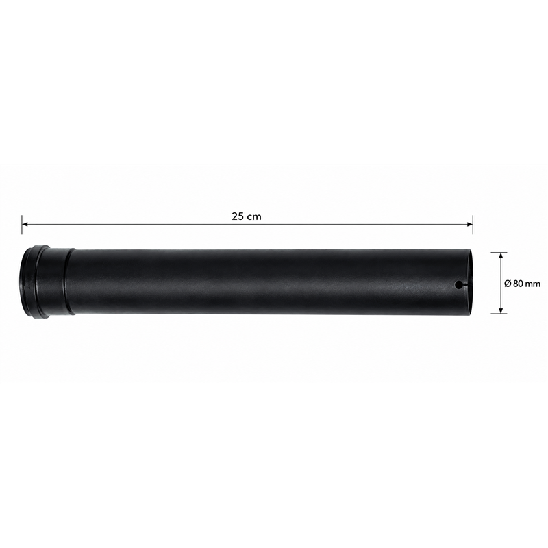 Tubo Fumi SMALBO Pellet Ø80 mm da 25 cm in Acciaio Smaltato