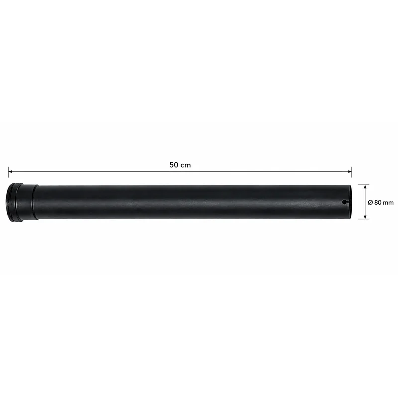 SMALBO Pellet Ø80 mm 50 cm Enamelled Steel Flue Pipe
