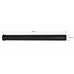 Tubo Fumi SMALBO Pellet Ø80 mm da 100 cm in Acciaio Smaltato