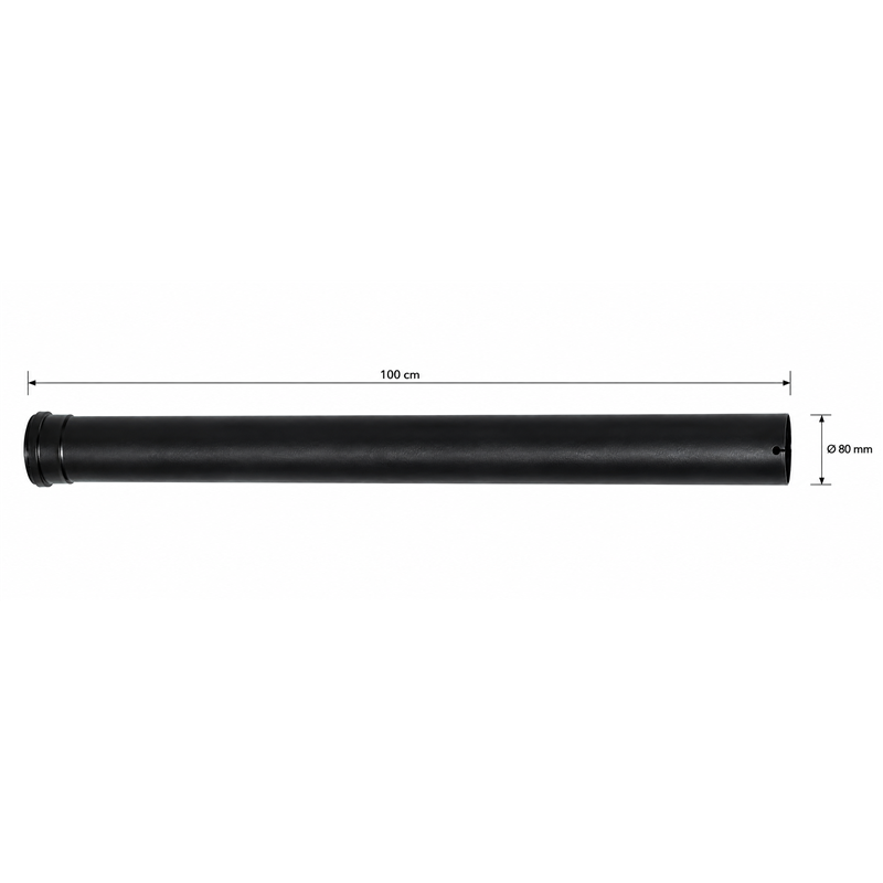 SMALBO Pellet Ø80 mm 100 cm Enamelled Steel Flue Pipe