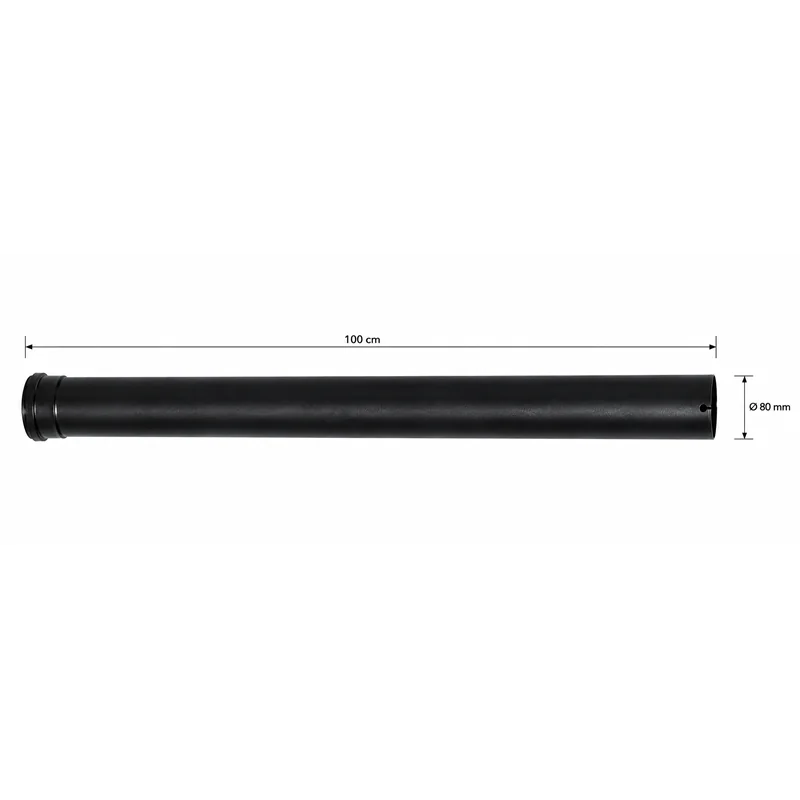 SMALBO Pellet Ø80 mm 100 cm Enamelled Steel Flue Pipe