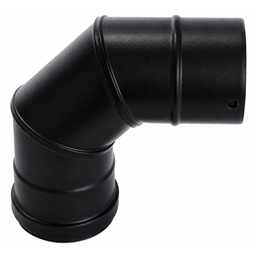 Curva 90° SMALBO Pellet Ø80 mm in Acciaio Smaltato