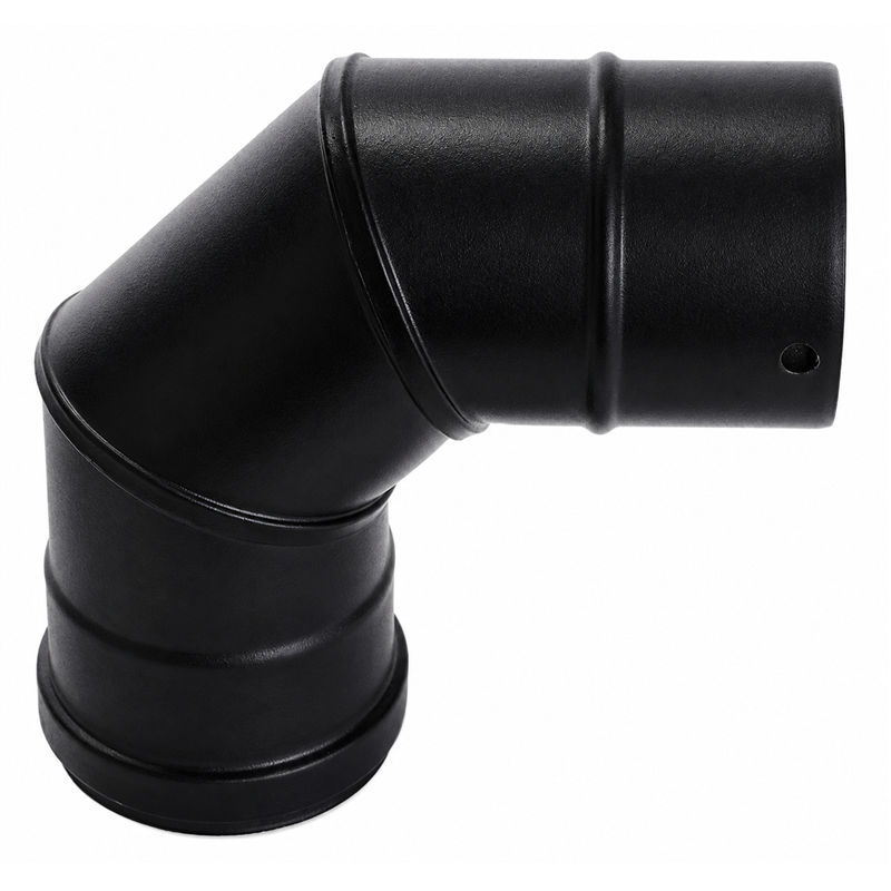 Curva 90° SMALBO Pellet Ø80 mm in Acciaio Smaltato