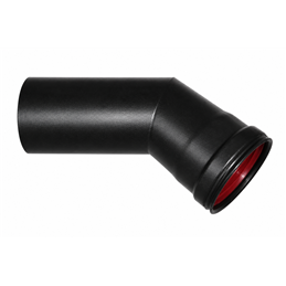 SMALBO Pellet 45° Elbow Ø80 mm with Silicone Gasket – Porcelain‑Enamelled Steel 1.2 mm