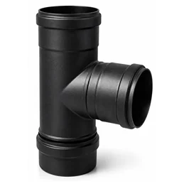 SMALBO Pellet 90° Ø80 mm Female/Female T-Connector