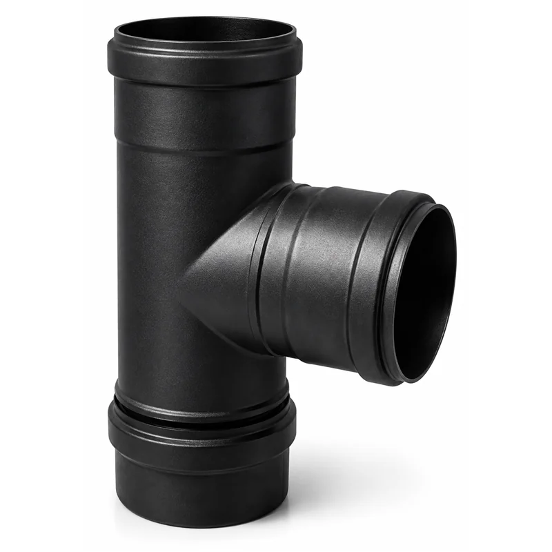 Raccordo a T 90° SMALBO Pellet Ø80 mm Femmina/Femmina in Acciaio Smaltato