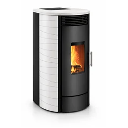 Stufa a legna Caminetti Montegrappa GASSA ML13VCC EP con controllo automatico combustione
