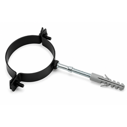 Collare per Tubo Stufa Ø80 mm Nero Opaco