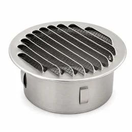 Griglia da incasso tonda alluminio VGTA Ventil condotta ventilazione