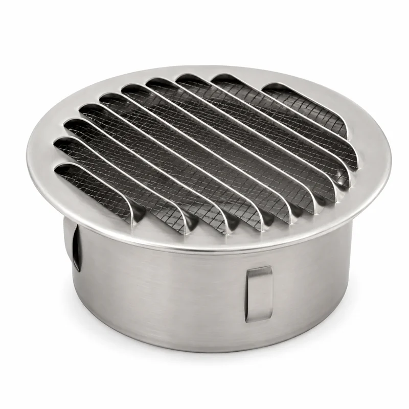 Recessed round aluminum grill VGTA Ventil ventilation duct