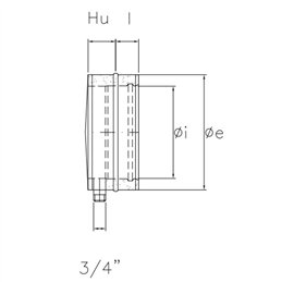 De Marinis ISO 25 PLUS P2TL G50 lateral condensate drain cap