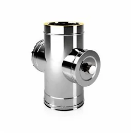 Raccordo a T 90° a croce con ispezione alta temperatura De Marinis ISO 25 PLUS P2TCH G50