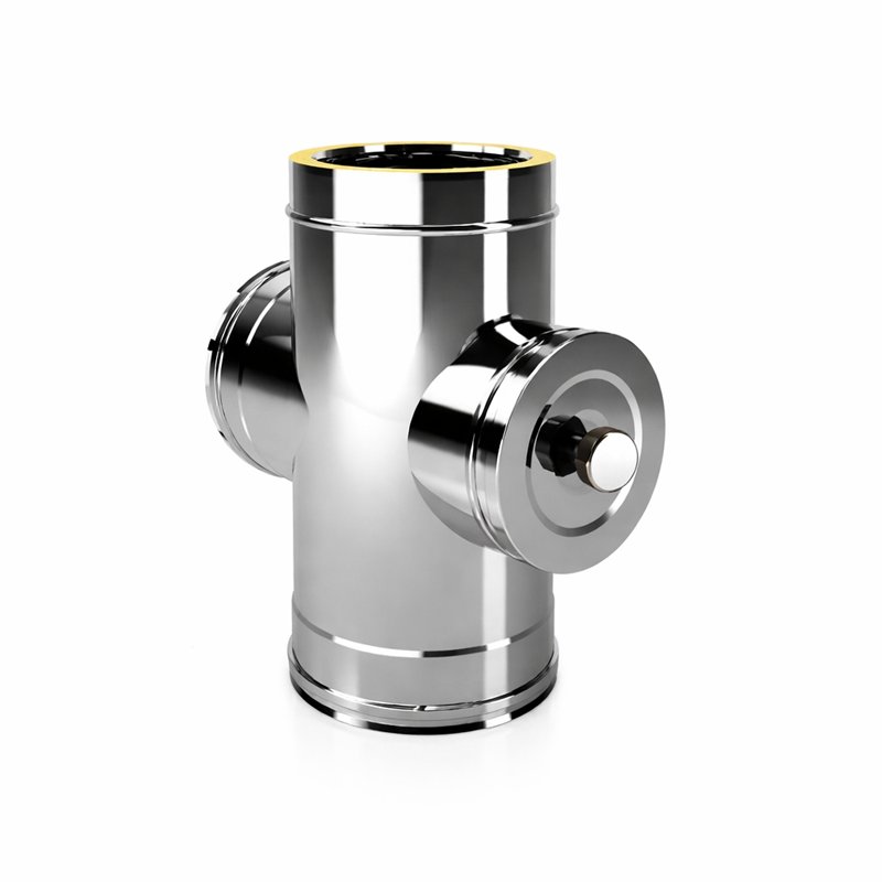 Raccordo a T 90° a croce con ispezione alta temperatura De Marinis ISO 25 PLUS P2TCH G50