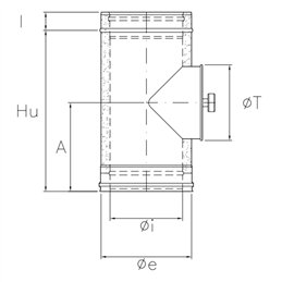Modulo ispezione con tappo tondo alta temperatura De Marinis ISO 25 PLUS P2ITH G50