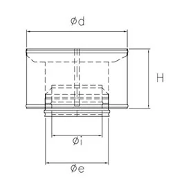 De Marinis ISO 25 PLUS P2AR anti-wind anti-downdraught terminal G50