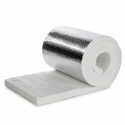 De Marinis FIBROCERALU aluminium-faced ceramic fibre flue insulation 100x60 cm