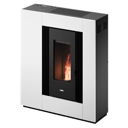 Stufa a pellet canalizzabile Cadel Vesta Plus 11 Autoclean 10 kW slim – 5 Stelle