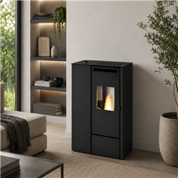 CLELIA Slim Pellet Stove – Punto Fuoco 11kW Ducted with Two Motors | 5 Stars