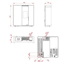 Stufa a pellet slim Palazzetti Ecofire Margot TC 6 6,1 kW Wi-Fi ermetica – 5 Stelle