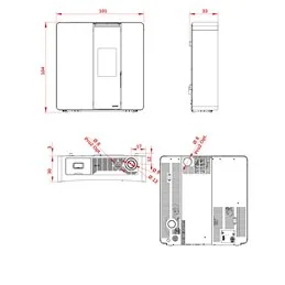 Palazzetti Ecofire Margot TC 6 US 6.1 kW Slim Wi-Fi Pellet Stove