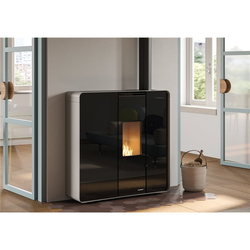 Stufa a pellet slim Palazzetti Ecofire Margot TC 6 US 6,1 kW Wi-Fi coassiale – 5 Stelle
