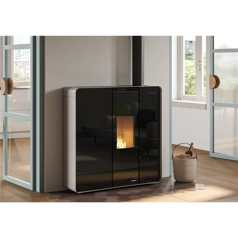 Stufa a pellet slim Palazzetti Ecofire Margot TC 6 US 6,1 kW Wi-Fi coassiale – 5 Stelle