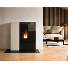 Stufa a pellet slim Palazzetti Ecofire Tiffany Aria 10 10,2 kW canalizzabile – 5 Stelle