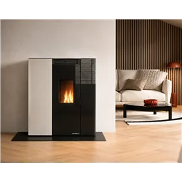 Stufa a pellet slim Palazzetti Ecofire Tiffany Aria 10 10,2 kW canalizzabile – 5 Stelle