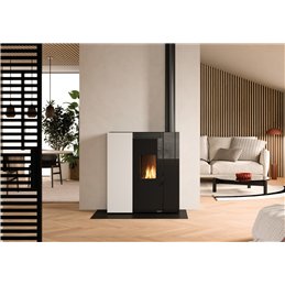 Stufa a pellet slim Palazzetti Ecofire Tiffany Aria 10 US 10,2 kW coassiale – 5 Stelle