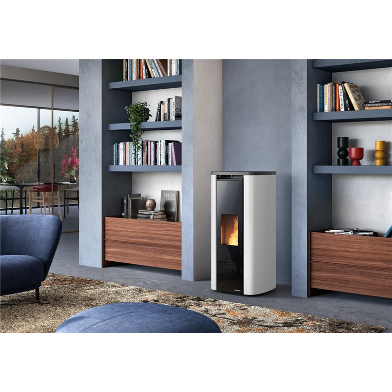 Stufa a pellet Palazzetti Ecofire Theo TC 9 9 kW ermetica canalizzabile – 5 Stelle