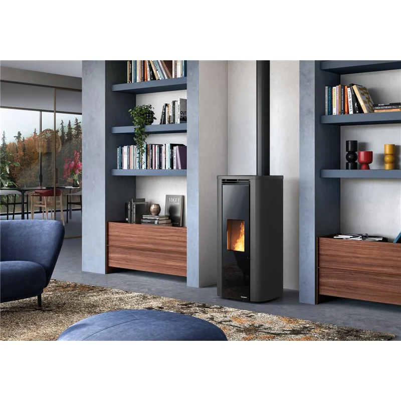Stufa a pellet Palazzetti Ecofire Theo TC 9 US 9 kW ermetica coassiale – 5 Stelle