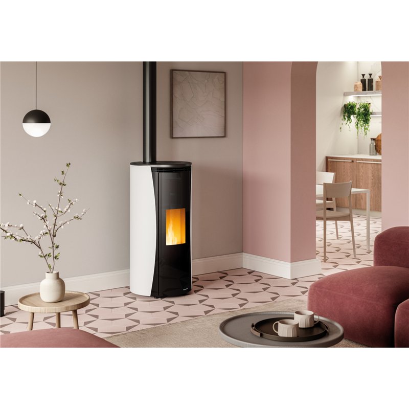 Stufa a pellet Palazzetti Ecofire Vivi TC 9 US 9 kW ermetica Wi-Fi coassiale – 5 Stelle