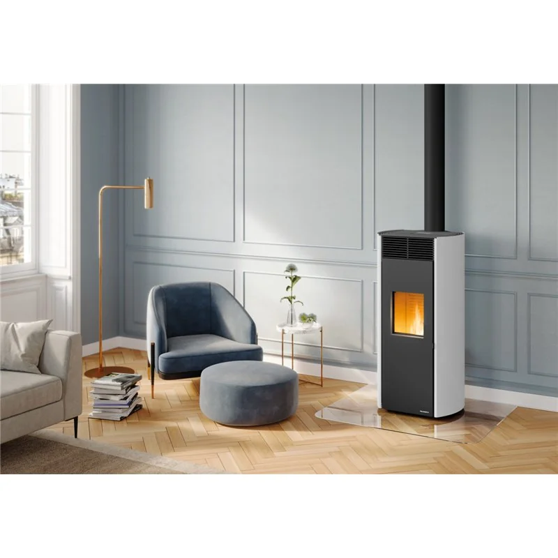 Stufa a pellet Palazzetti Ecofire Clelia TC 12 US 12 kW ermetica coassiale canalizzabile – 5 Stelle