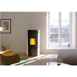 Stufa a pellet Palazzetti Ecofire Lilibet TC 13 13 kW ermetica in ceramica – 5 Stelle