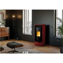 Stufa a pellet Palazzetti Ecofire Nadine TC 13 13 kW ermetica in ceramica – 5 Stelle