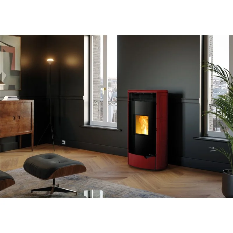 Stufa a pellet Palazzetti Ecofire Nadine TC 13 Pro3 13 kW canalizzabile in ceramica – 5 Stelle