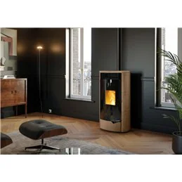 Stufa a pellet Palazzetti Ecofire Nadine TC 9 US 9,3 kW ermetica coassiale in ceramica – 5 Stelle