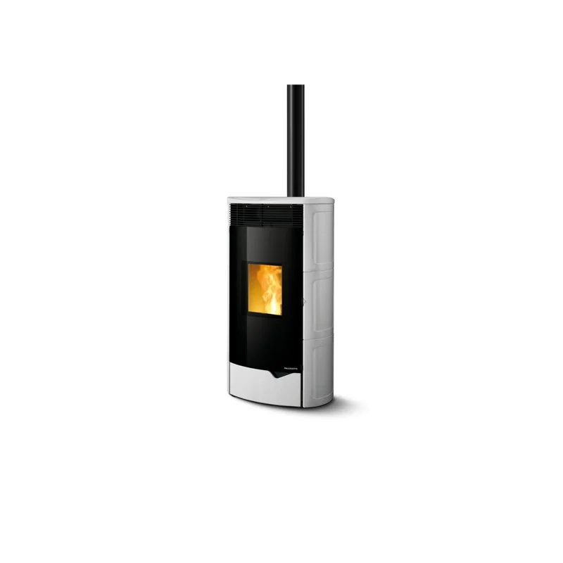 Stufa a pellet Palazzetti Ecofire Nadine TC 9 US Pro2 9,3 kW coassiale canalizzabile in ceramica – 5 Stelle