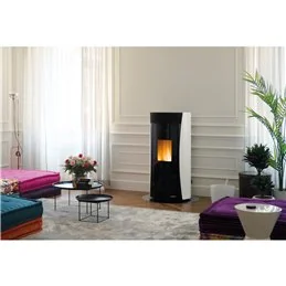 Stufa a pellet Palazzetti Ecofire Vivienne TC 13 13 kW ermetica canalizzabile in acciaio – 5 Stelle