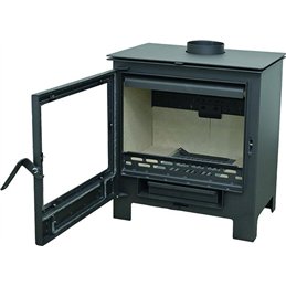 Blinky MONACO MEDIUM – Stufa a legna in acciaio 9–12 kW porta vetro antracite