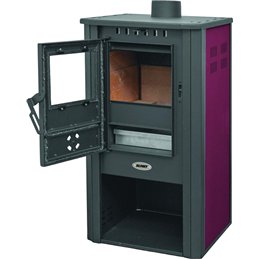 Blinky ATENE S – Stufa a legna in acciaio 7,2 kW porta vetro antracite