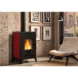 Stufa a legna Palazzetti Dorotea 10,4 kW – Acciaio, Ceramica o Ghisa – 5 Stelle
