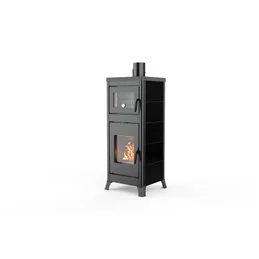  Stufa a legna Palazzetti Dorotea con forno 10 kW – Acciaio, Ceramica o Ghisa – 5 Stelle