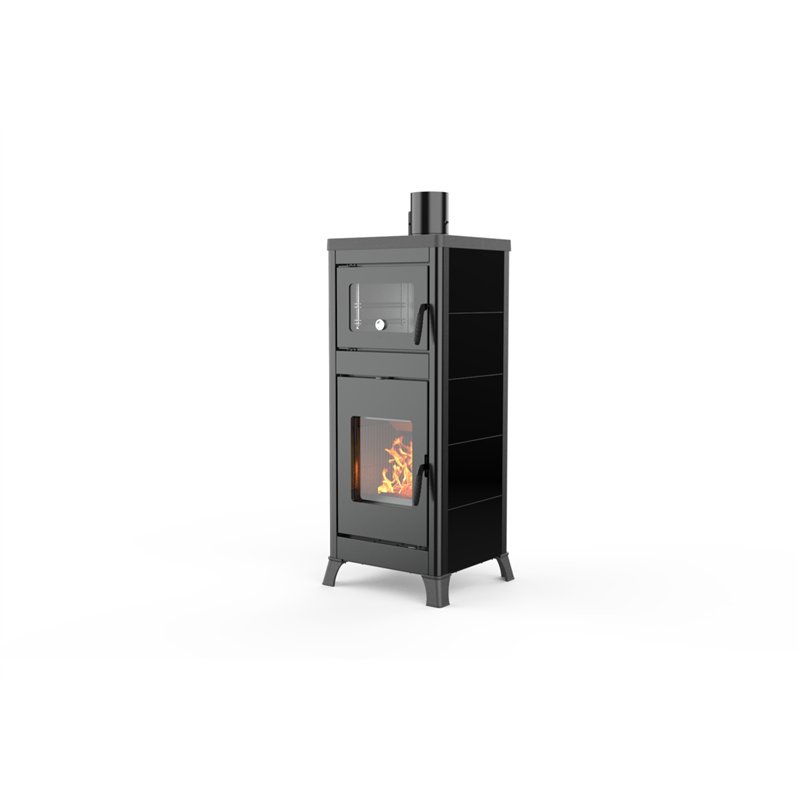  Stufa a legna Palazzetti Dorotea con forno 10 kW – Acciaio, Ceramica o Ghisa – 5 Stelle