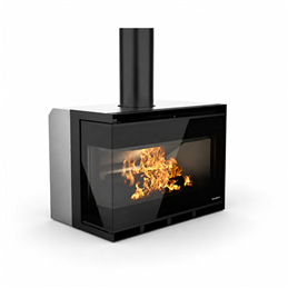 Palazzetti Ecopalex GTM80 Corner L / R 12.4 kW Wood Fireplace Insert