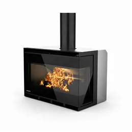 Palazzetti Ecopalex GTM80 Corner L / R 12.4 kW Wood Fireplace Insert