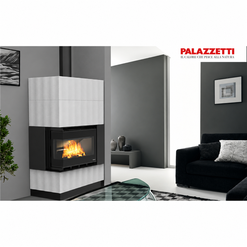 Rivestimento Palazzetti Bricks in Hot Stone per Ecopalex GTM80 Angolo
