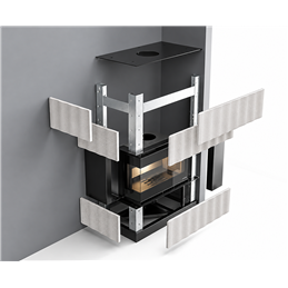 Palazzetti Bricks Hot Stone Cladding for Ecopalex GTM80 Corner