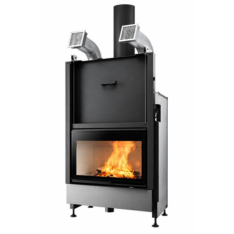 Palazzetti Ecomonoblocco WTX 80 Front 17.9 kW Wood Fireplace – 5 Star